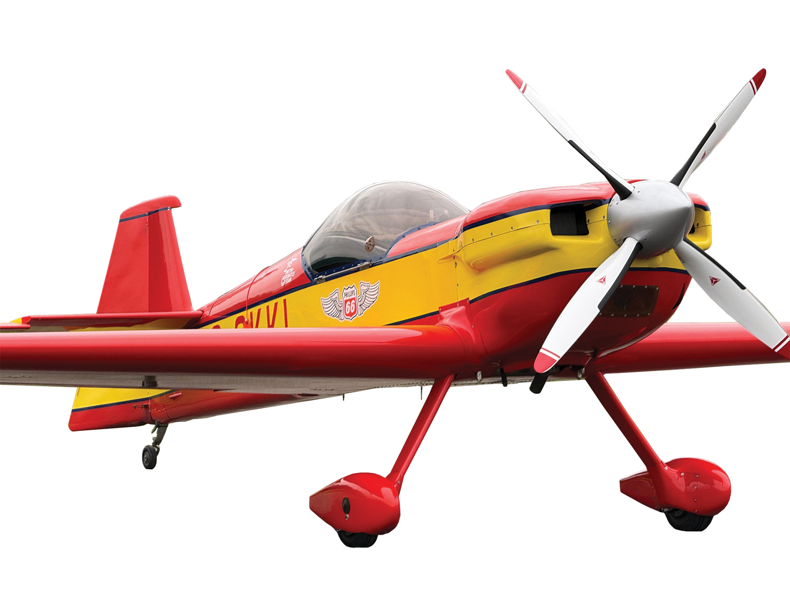 Aerobatic aircraft equipped with TOTIM Racing custom foam seat
